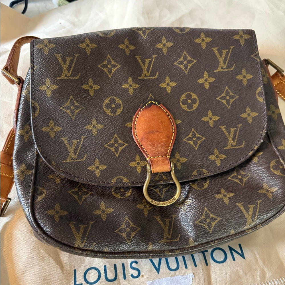 Louis Vuitton Brown and Tan Monogram Crossbody Bag - Picture 8 of 9